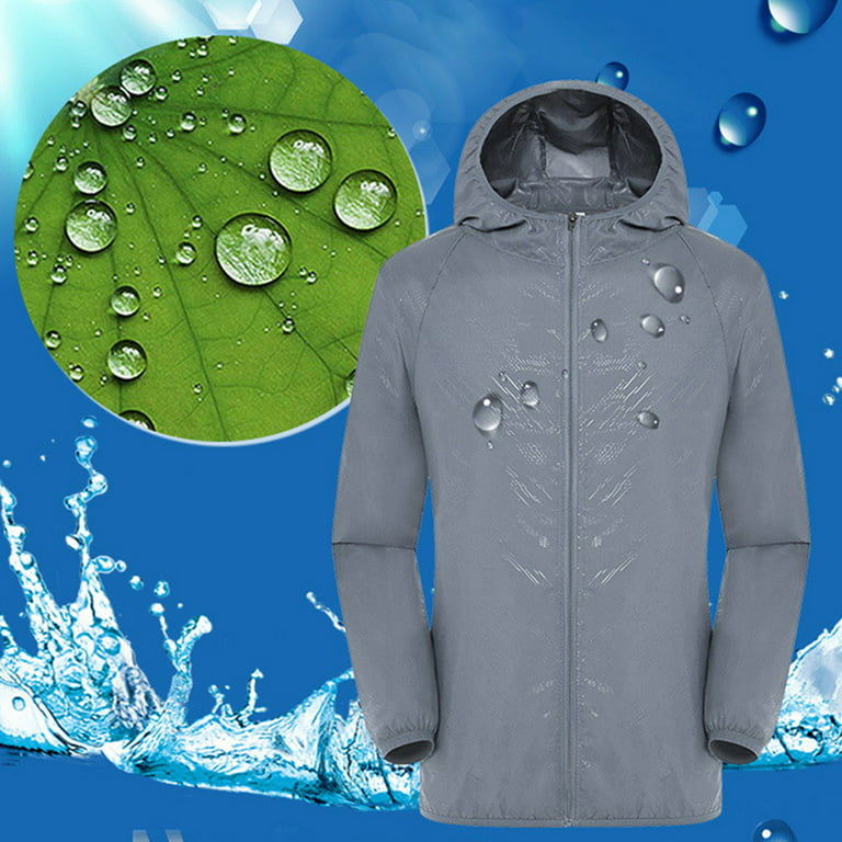 GMMGLT Summer Air Conditioning Clothes Fan Cooling Jacket, Outdoor High Temperature Working Fishing Hunting Cooling Sun Protection Clothing Waterproof