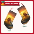 thumbnail image 2 of KLL Cartoon Swimming Yellow Duck for 18" Christmas Stocking Snowman Xmas Stocking Holiday Christmas Decoration Gifts for Family Kids, 2 of 8