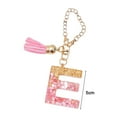thumbnail image 5 of Tnobhg Cup Chain Shiny Glitter Sequins Initial Shape Pendant Tumbler Charm Resin Initials Keychain with Tassel Decor Bag Accessories, 5 of 7