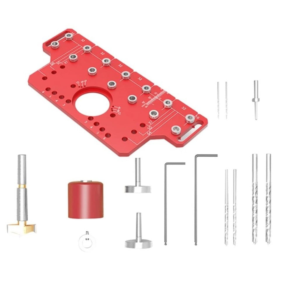Shelf Pin Gauge Drilling Guide Template System Holes Jig Hinge Puncher Locator Type B