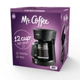 Mr. Coffee 12Cup Coffee Maker, Black with Easy Switch, GrabaCup Auto