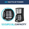 thumbnail image 3 of Westinghouse 220 volts coffee maker 220v 240 volt Digital Programmable Coffee Machine Permanent Filter &amp; Hot Plate (NOT FOR USE IN USA), 3 of 9