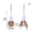 thumbnail image 2 of Yuedong Layout Props Faceless Doll Christmas Tree Elf Small Pendant Cloth 2pcs Two-piece White Snowflake Charm Decoration, 2 of 13