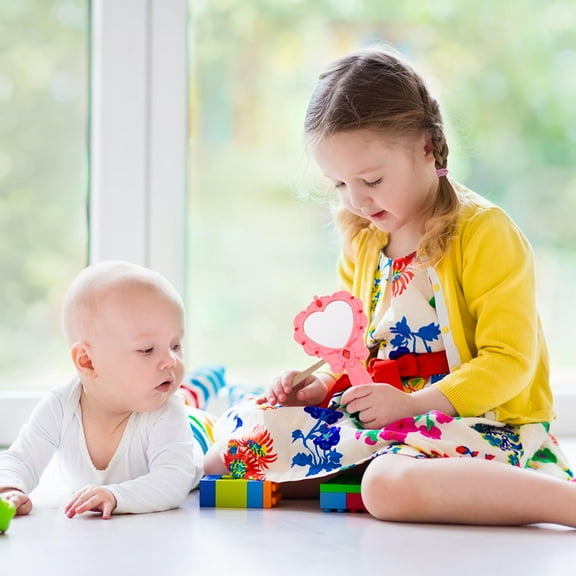 MLINS Light Up Birthday Toy Mirror Toy Cute Hand Mirror Hand Held Mirror Kids Glowing Mirror Light Up Mirror Birthday Toy Mirror