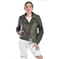 thumbnail image 1 of Chamarra estilo biker Roman Fashion /Juvenil, 7409 (Verde) verde oscuro M, 1 of 4