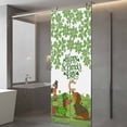 thumbnail image 3 of St. Patrick's Day Window Privacy Film, Green Lucky Clovers Dog Static Cling UV Sun Blocking Heat Control Window Tint Day and Night, Non-Adhesive Reusable One Way Windows Privacy Cover 23.6''x59'', 3 of 7