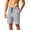 ZA-Gray shorts men, variant on Athletic Shorts for Men with Zipper Pockets Summer Breathable Lightweight Short Pants Drawstring Waist Loose Fit Casual Shorts Army Green L