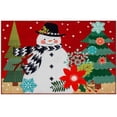 thumbnail image 1 of Olivias Home PR2L-JB004 22 x 32 in. Snowman on Burlap Rectangle Accent Rug, Multi Color, 1 of 1