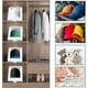 thumbnail image 5 of Caja de almacenamiento para sombreros blancos (10 unidades), cajas de regalo plegables de cartón con ventana de PVC transparente, contenedor de almacenamiento de 7,8" x 7,8" x 4,7"., 5 of 9