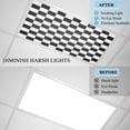 thumbnail image 4 of Simple Black White Checkered Fluorescent Light Covers, Lattice Buffalo Plaid Magnetic Light Covers for Ceiling Lights, Fluorescent Ceiling Shade Filters for Classroom Bedroom Office 4x2Ft x 3PCS, 4 of 8