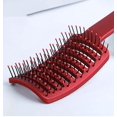 thumbnail image 3 of Cepillo de pelo curvado para mujer, masaje del cuero cabelludo húmedo/seco, 3 of 4