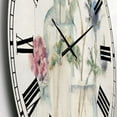 thumbnail image 2 of Designart 'Blossoms on Birch Cottage Bouquet II' Farmhouse wall clock, 2 of 4