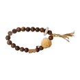 thumbnail image 1 of Pulsera de Cuentas de Madera, Joyería Mala de Meditación, Pulsera de Cuentas de Oración de Buda, 1 of 9