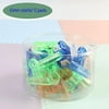 30 Pack Plastic Clear Clips Clamps, 0.86 Inch Plastic Bulldog Clips, Utility Paper Clips, for Home, Office Use