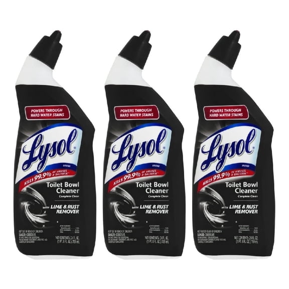 Lime and Rust Toilet Bowl Cleaner Gel 24 oz, 3 Pack