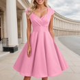 thumbnail image 2 of XDZJLR Womens Dresses Short 1950S Retro Vintage Cocktail Party Swing Dress, 2 of 4