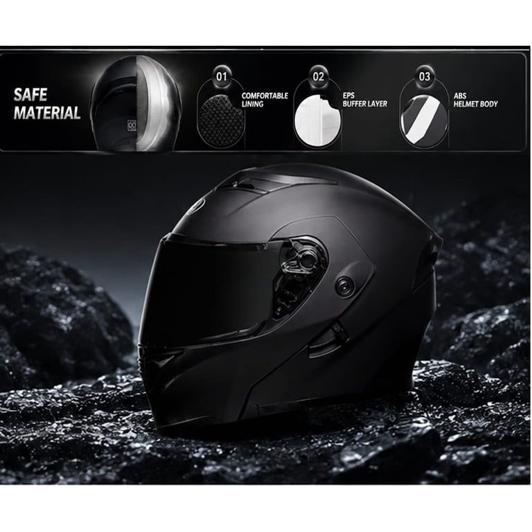built in bluetooth motorcycle helmets GRAY H7010 Modular Helmet w/ Intercom the lens is highly impact R1 Motorcycle Bluetooth Communication Headset