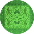 thumbnail image 1 of Ahgly Company Indoor Round Oriental Green Industrial Area Rugs, 8' Round, 1 of 4