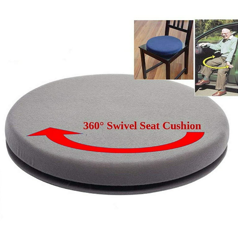 360° Rotating Cushion.Swivel Seat Cushion Portable Round Mat Rotating Dual  Ring Auto Car Swivel Seat Cushion Transfer Disc Fit Car Seat (Black)