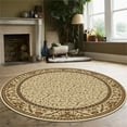 thumbnail image 2 of Radici Usa Como Area Rug 1599 Ivory Italian Bordered 8' x 8' Round, 2 of 2