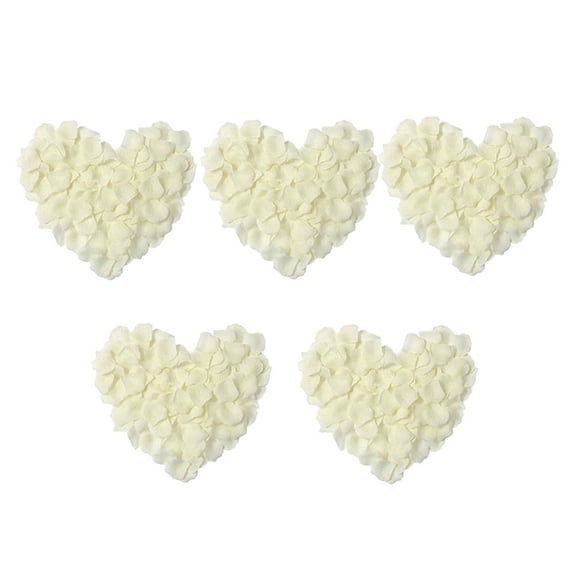 500 Pcs Silk Rose Petals Artificial Rose Flower Petal for Wedding Home Hotel Valentine'S Day Decoration, White