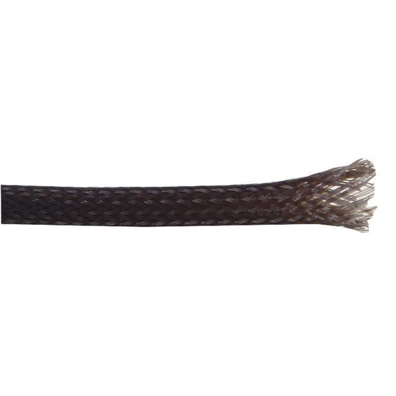 PRO POWER - Polyester Expandable Braided Sleeving Black 8mm Dia. 5m