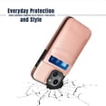 thumbnail image 4 of Entronix Wallet Case Compatible with iPhone 13, 6-Slot Card Holder Flip Cover, Pink, 4 of 5