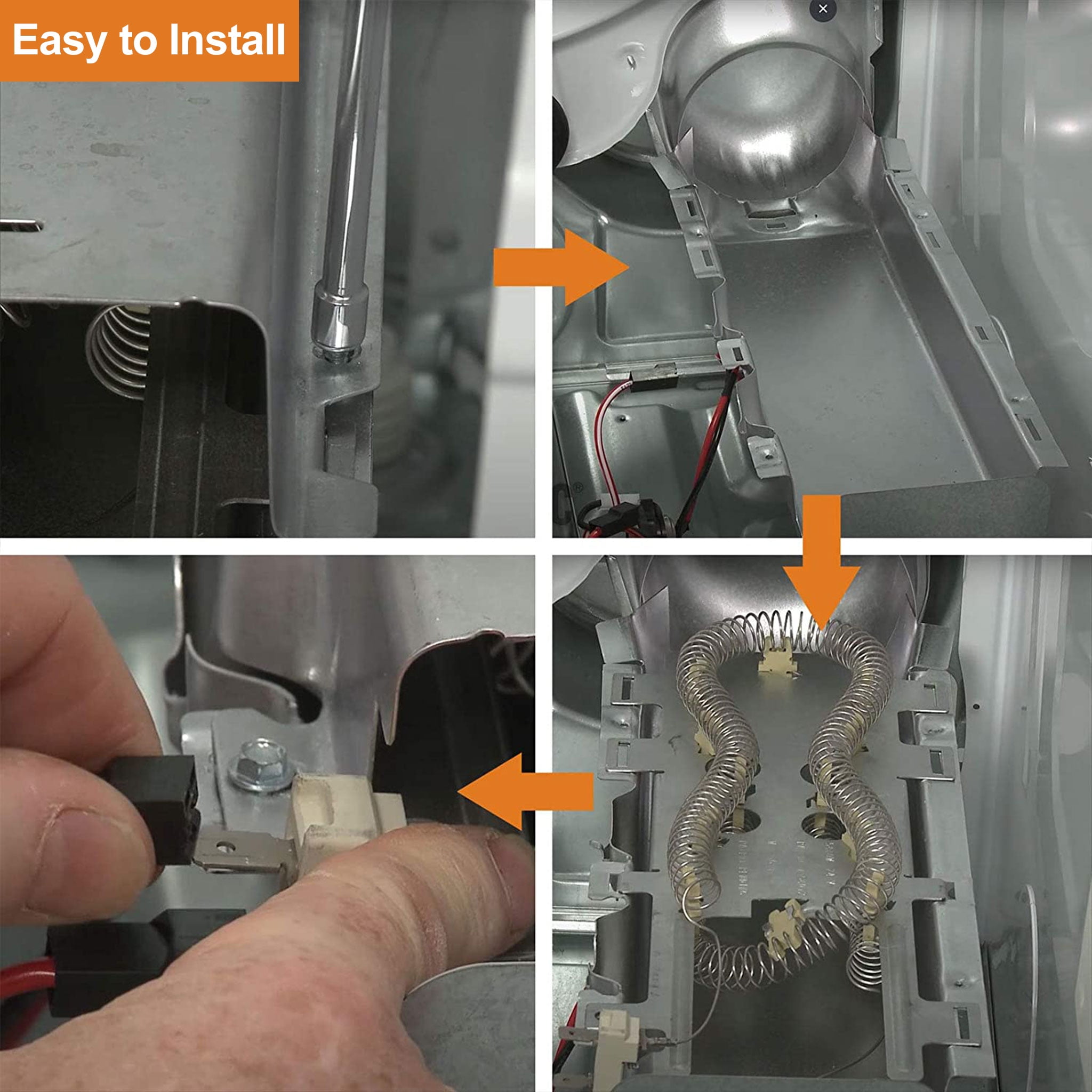 Beaquicy Dryer Heating Element & Thermal Cut-Off Kit for Whirlpool Dryers