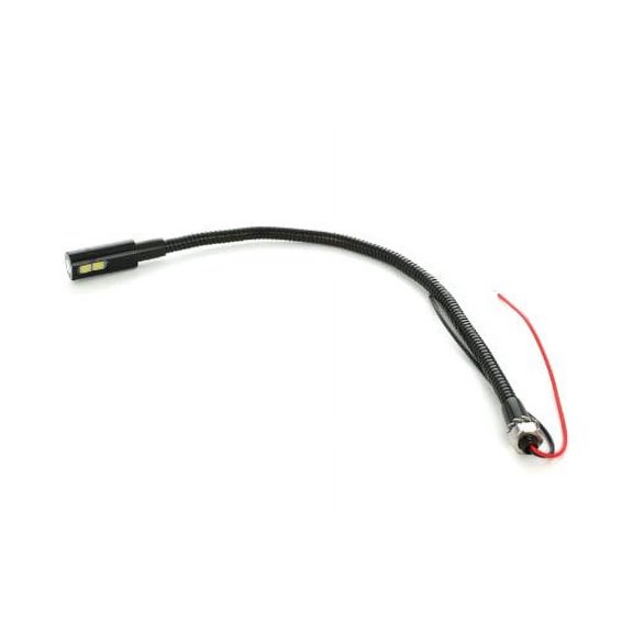 PilotLights Mini Gooseneck Panel Light, Map Light, Post Light - 240mm - Red LED, 12VDC