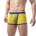 thumbnail image 2 of Ketyyh-chn99 Mens Underwear Stretch Bikini Underwear Boxer Briefs Comfortable and Breathable Underwear Yellow,M, 2 of 5