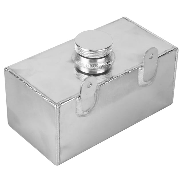 Aluminium Windscreen Washer Bottle 2L Polished Intercooler Spray Tank Universal Car Parts