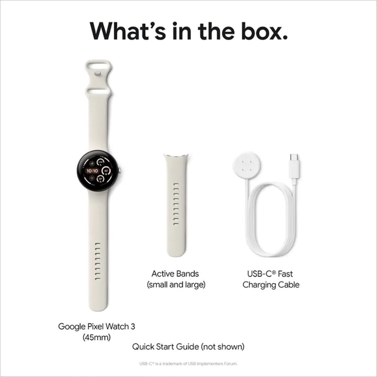 Google Pixel Watch 3 Smart Watch (GPS + Cellular) 45mm Matte Black