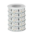 thumbnail image 2 of 5 Rolls Christmas Ribbon 1.5 inch Wide Decorative Ribbon for Gift Wrapping and Holiday Decorations Cartoon Winter Element, 2 of 7