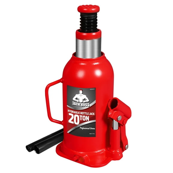 JACK BOSS Bottle Jack 20 Ton Muti-Directional Welded Bottle Jack, Use for Car, Truck, 40,000lb