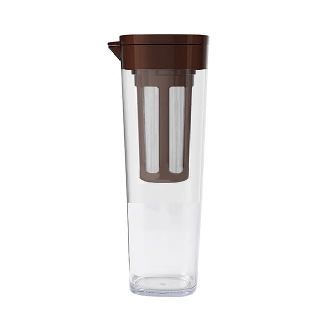1100ml Plastic Cold Water Pitcher,Water Jug Carafe Iced Coffee Pot For Fridge Door,Made Iced Lemonade