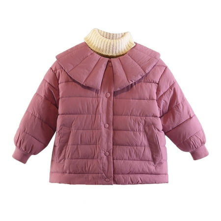 

kpoplk Baby Winter Jackets Baby Winter Thick Warm Quilted Jacket Sherpa Fleece Hood Coat with Bear Ear Insulated Parka Anorak Ski Outwear(Hot Pink)