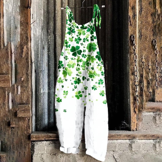 Styesk Pantalons pour Femmes Combinaisons Sans Manches Imprimées Décontractées