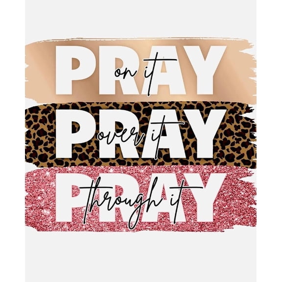 Inspirational Decor Pray On It Bible Verse Wall Art Christian Gifts for Women Scripture for Modern Home Office Kids Room Bathroom Bedroom Wall Art Decoration poster
