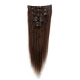 thumbnail image 3 of LELINTA 22 inches Thick 80g Hair Full Head 7 pieces Silky Straight Weft Remy Hair Clip in Hair Extensions Real Human Hair Extensions, 3 of 5