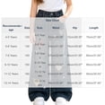 thumbnail image 3 of Spazoro Girls Denim Pants with Pockets, Elastic Waist Button Closure Loose Fit Wide Leg . Heart Plaid Print Casual Wide Leg Trousers Blue Size 5-6, 3 of 9