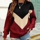 thumbnail image 2 of Suéteres Para Mujer Otoño Invierno Suéter de Punto de Moda Manga Larga Costura Cuello Redondo Pulóver Tops Blusa Odeerbi  ODB175430, 2 of 8