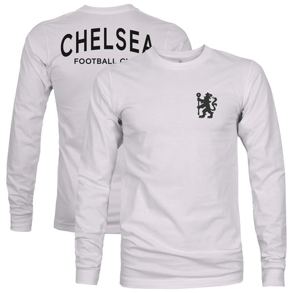Men's 1863FC Gray Chelsea Back Team Arch Long Sleeve T-Shirt