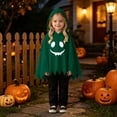 thumbnail image 5 of Gunia Kids Ghost Hooded Cape For Boys Girls 2 Piece Halloween Costumes Cosplay Cloak Cute Party Dress Up Outfits Poncho, 5 of 9