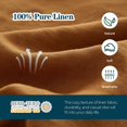 thumbnail image 3 of Simple&Opulence Body Pillow Cover 20" x 54",100% Pure Linen, Ultra Soft and Breatherable, Body Pillowcase with Envelope Closure for Adults (Rust), 3 of 6