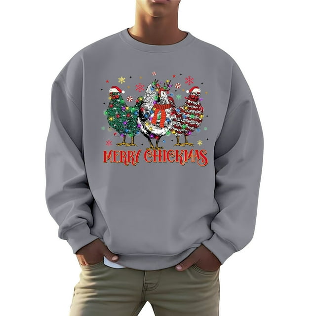 Chandail à Capuche Mode pour Hommes Logo de Vacances de Noël Automne Imprimé Chandail Décontracté Confortable