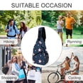 thumbnail image 6 of Full Print Chest Bag 8×15in Outer Large Bag On Both Sides Of Mesh Bag Inside Pocket Design Sponge Pad Shoulder Strap Independence Day Theme Star (12), 6 of 8