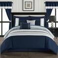 thumbnail image 5 of Katrein 20 Piece Comforter Set Color Block Geometric Embroidered Bed in a Bag Bedding, 5 of 10