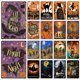thumbnail image 2 of Placa decorativa de Metal para Halloween, cartel de calabaza, cartel de granja, cartel de bruja, decoración de pared moderna para el hogar, estética, regalos, 2 of 4