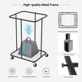 thumbnail image 3 of 150L Large Laundry Hampers, Oxford Fabric Laundry Hampers Clothes Hampers, Metal Frame and Removable Bag Design with Wheels, Suitable for Bedroom, Bathroom, Dorm Room, Laundry Room (Black), 3 of 14
