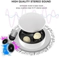 thumbnail image 4 of Smallest Invisible Earbuds Wireless Ear Buds Bluetooth in Ear Mini Discreet Small Tiny Earpiece Sleep Earbuds Hidden with Charging Case Headphones for Small Ears Work Sleeping Android, 4 of 7